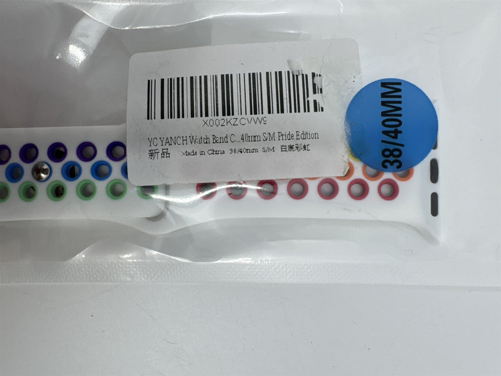White Rainbow Pride Edition Apple Watch Band S/M 38mm/40mm NEW