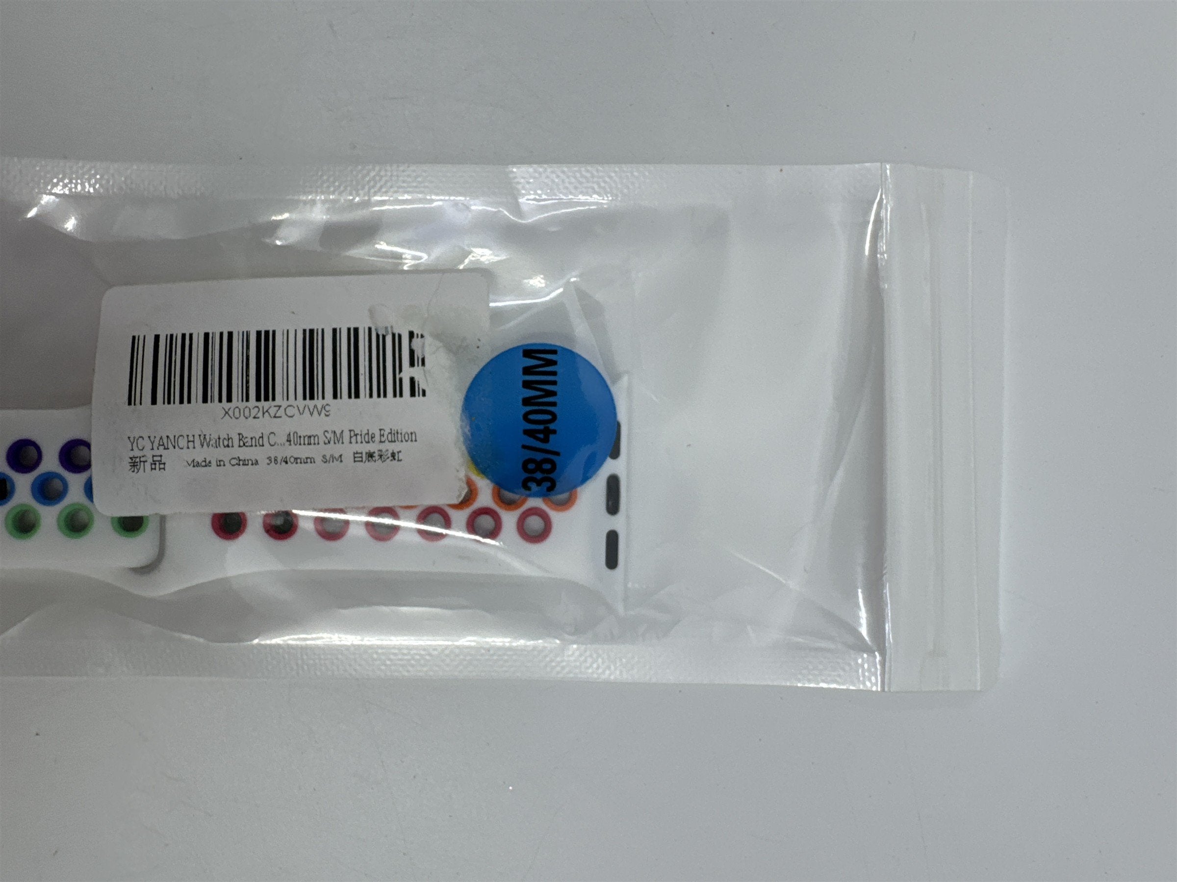 White Rainbow Pride Edition Apple Watch Band S/M 38mm/40mm NEW