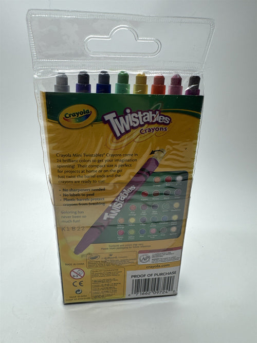 Crayola 2012 Set of 24 Twistables Twist Crayons (No Sharpening) DANDELION NOS