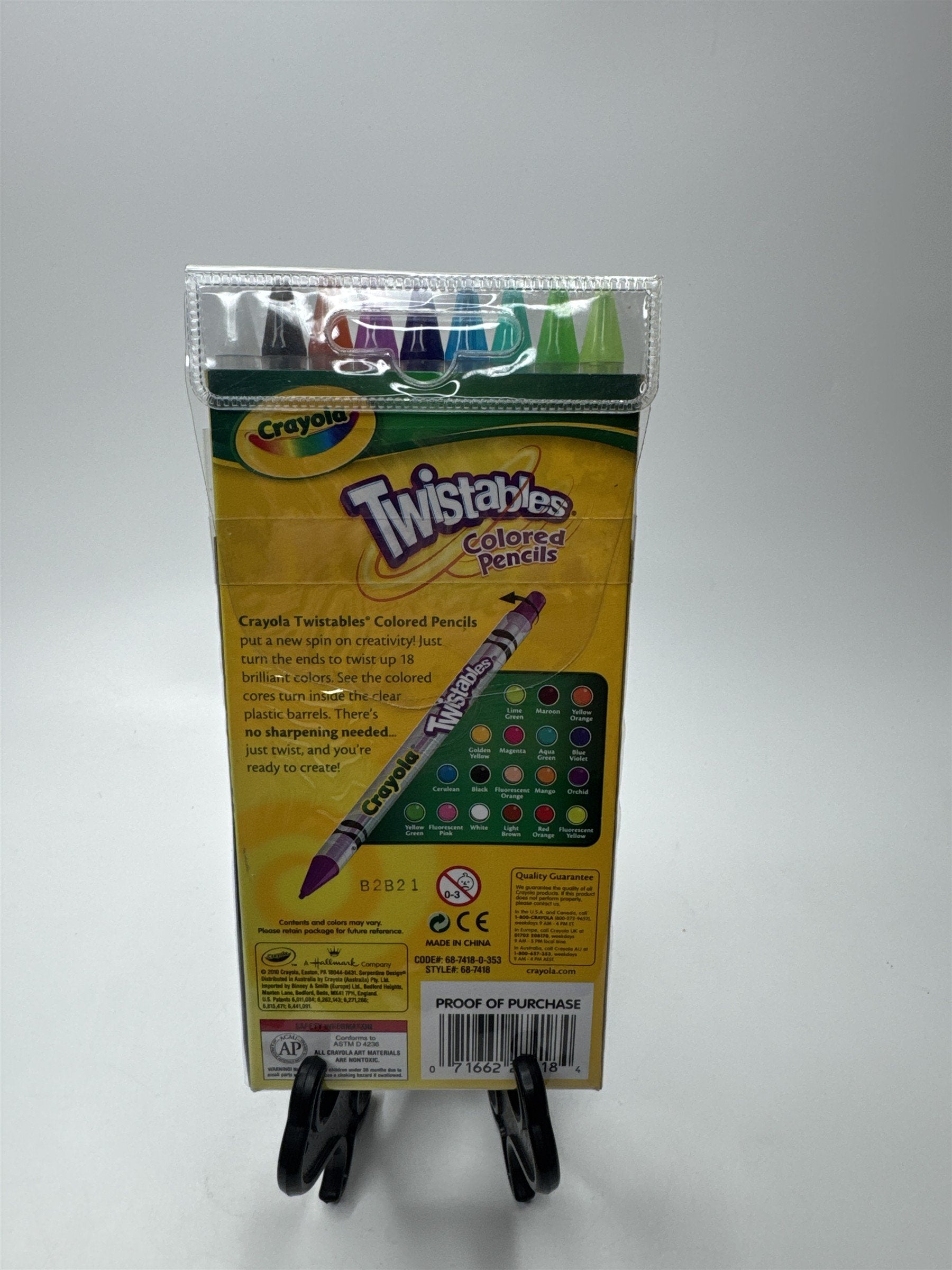 Crayola Twistables Nontoxic Colored Pencils Twist Up Assorted Colors No Sharpen