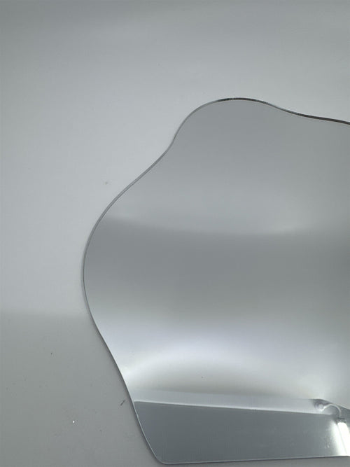 Decorative Modern Cloud Shaped Table Top Mirror W/ Wooden Stand Dorm/Bathroom