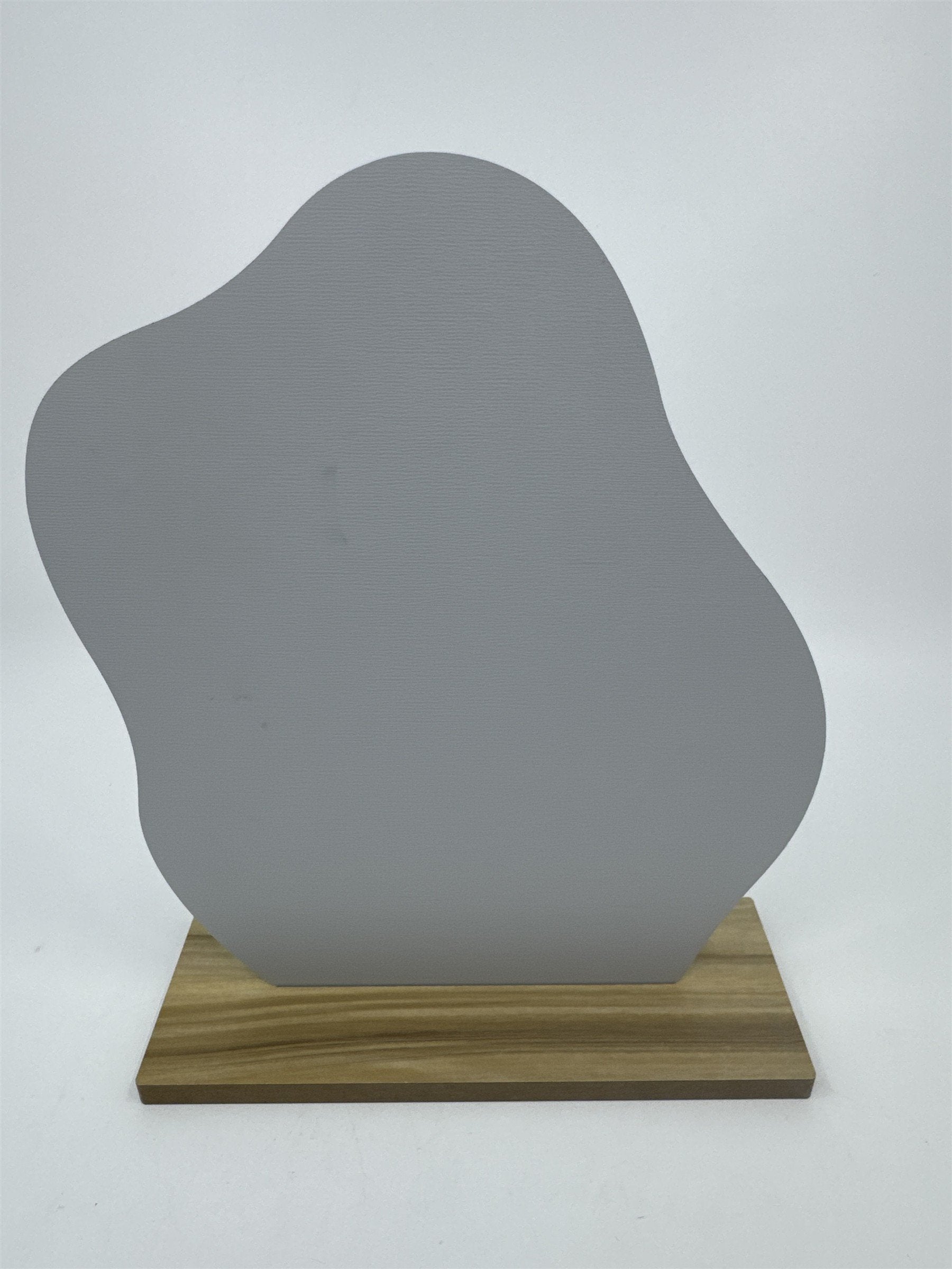 Decorative Modern Cloud Shaped Table Top Mirror W/ Wooden Stand Dorm/Bathroom