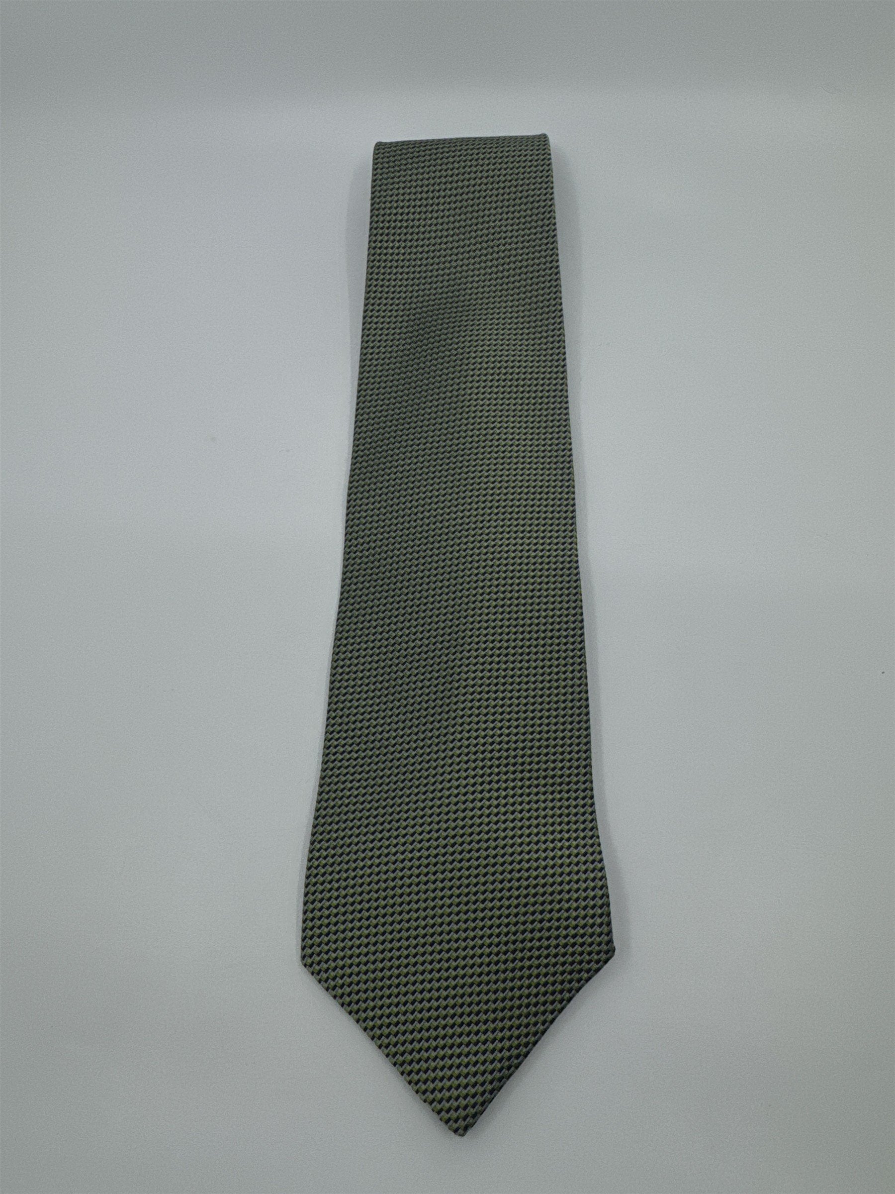 Izod Green Mini Square Patterned Men's Neck Tie