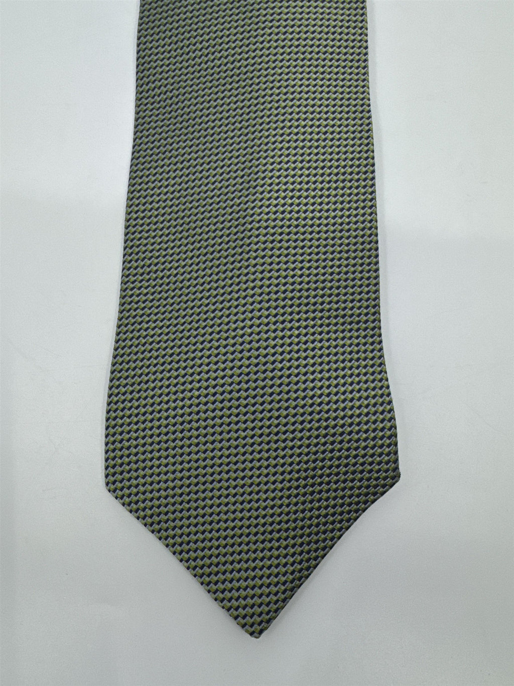 Izod Green Mini Square Patterned Men's Neck Tie