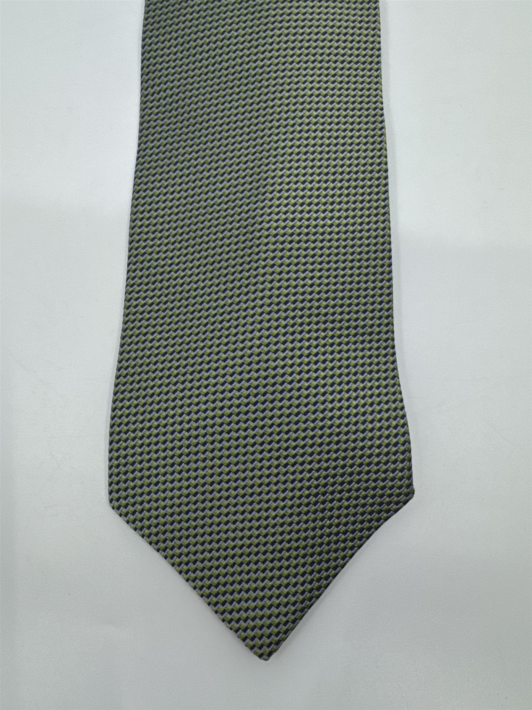 Izod Green Mini Square Patterned Men's Neck Tie