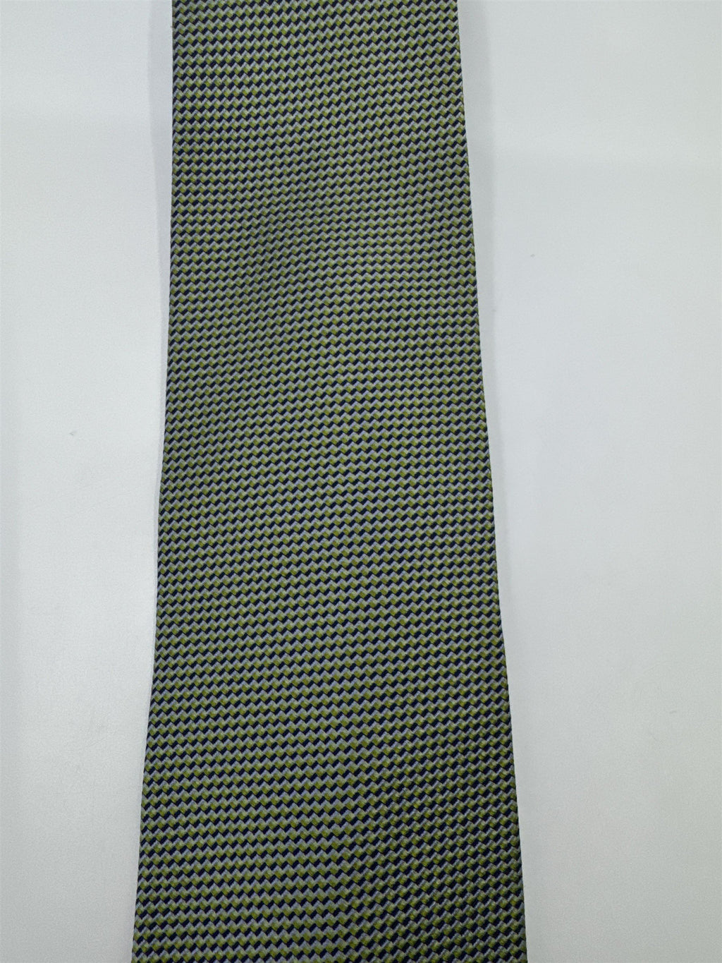 Izod Green Mini Square Patterned Men's Neck Tie