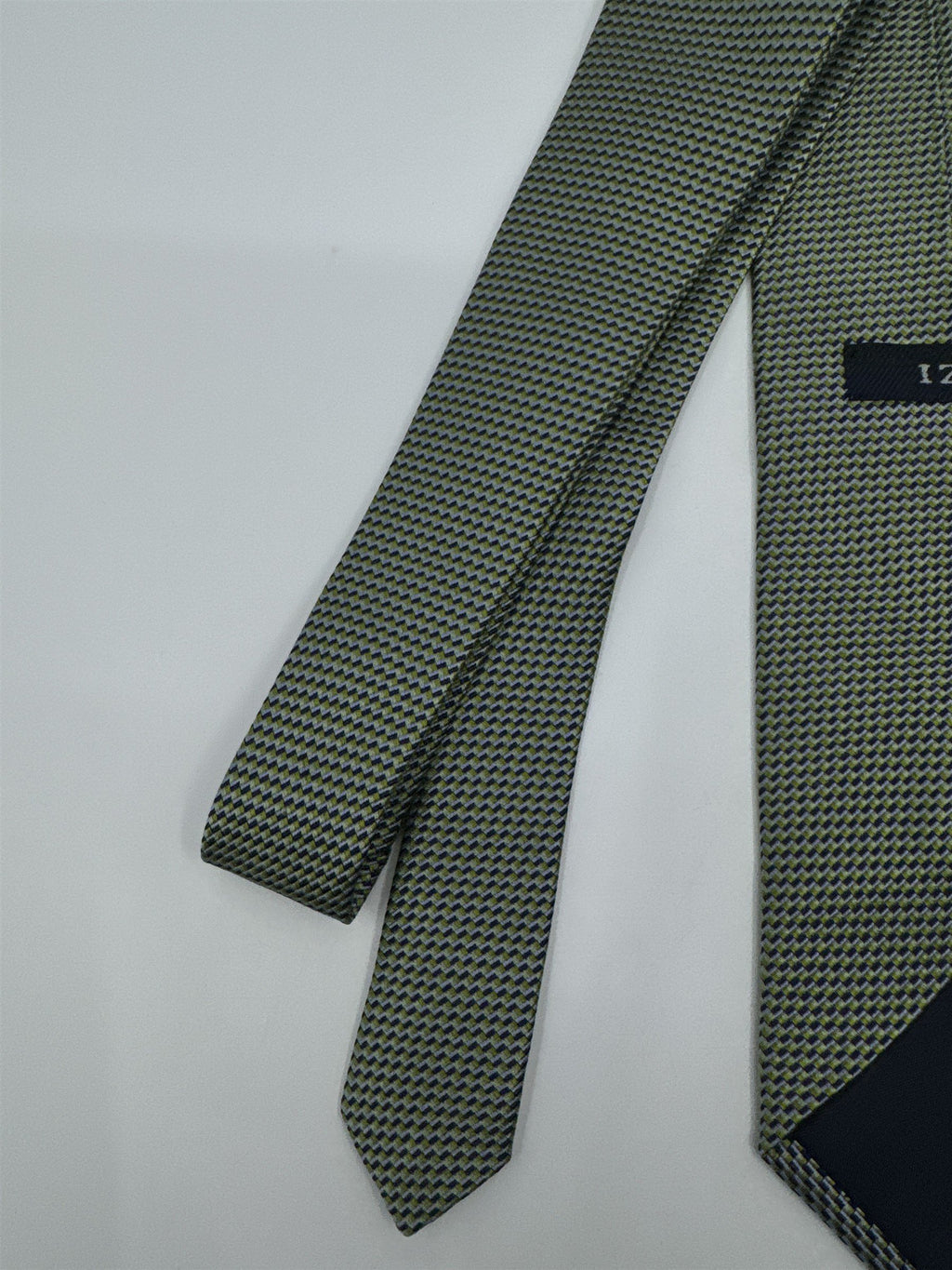Izod Green Mini Square Patterned Men's Neck Tie