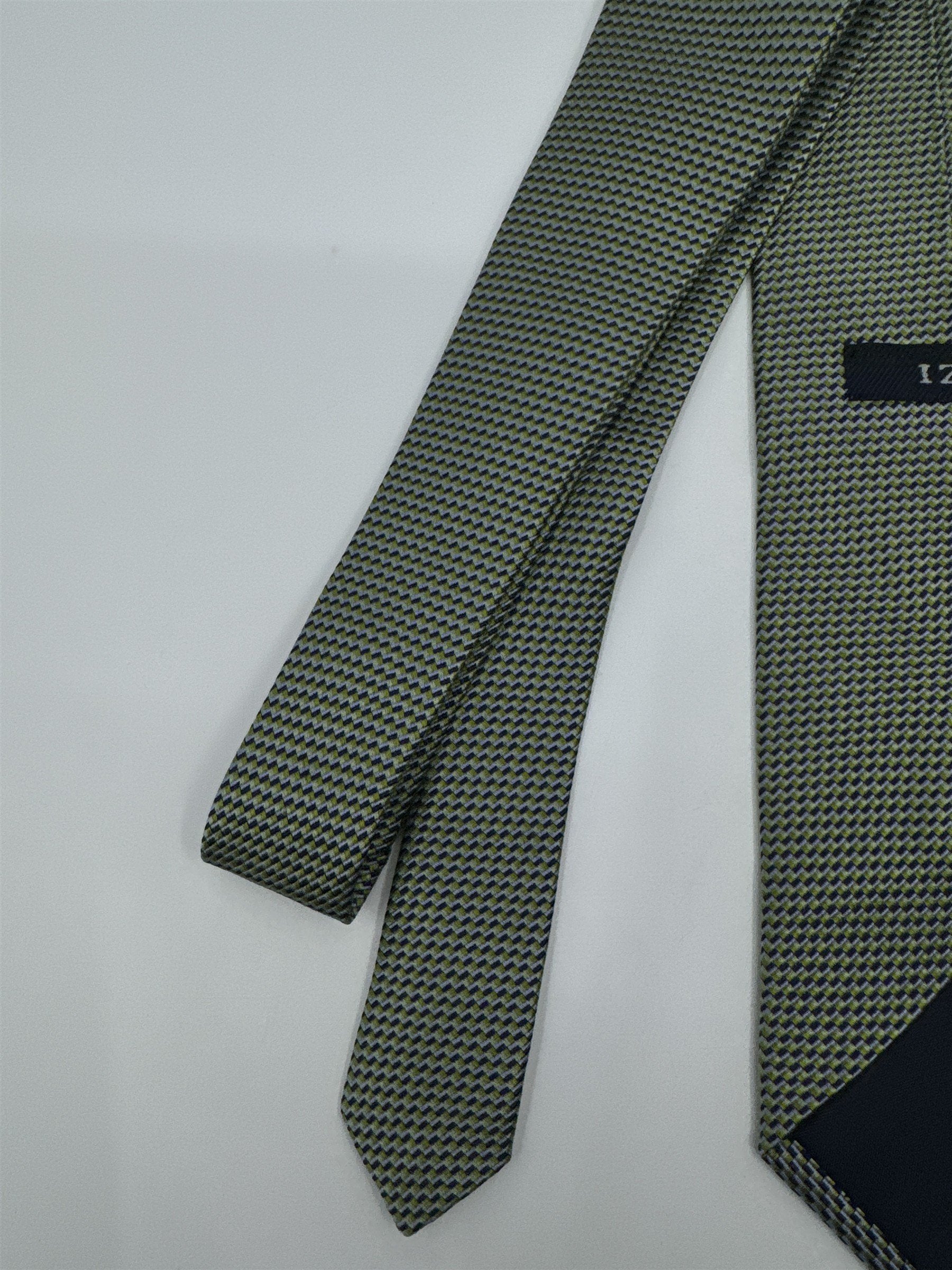 Izod Green Mini Square Patterned Men's Neck Tie