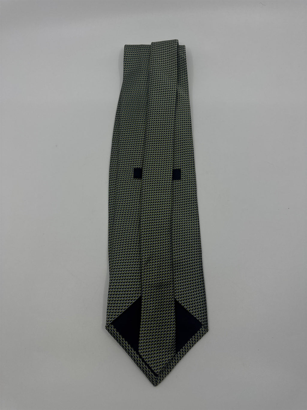 Izod Green Mini Square Patterned Men's Neck Tie