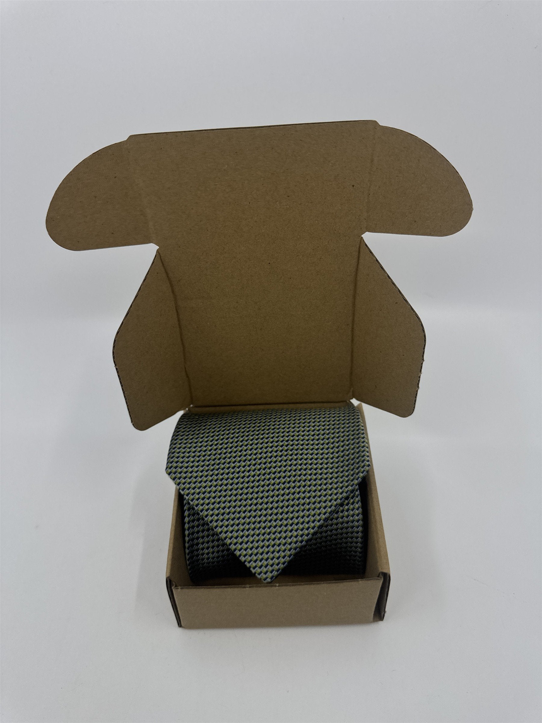 Izod Green Mini Square Patterned Men's Neck Tie