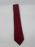 Nautica Since 1983 Red Men's Neck Tie With Small Blue Squares