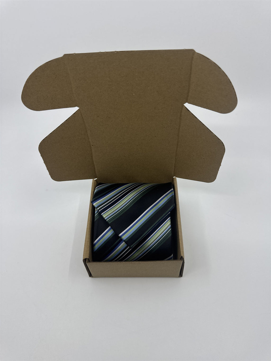 Alexander Julian Colours Black, Blue And Green Striped Men's Neck Tie