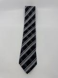 Sean John Black and Grey Striped Men's Neck Tie
