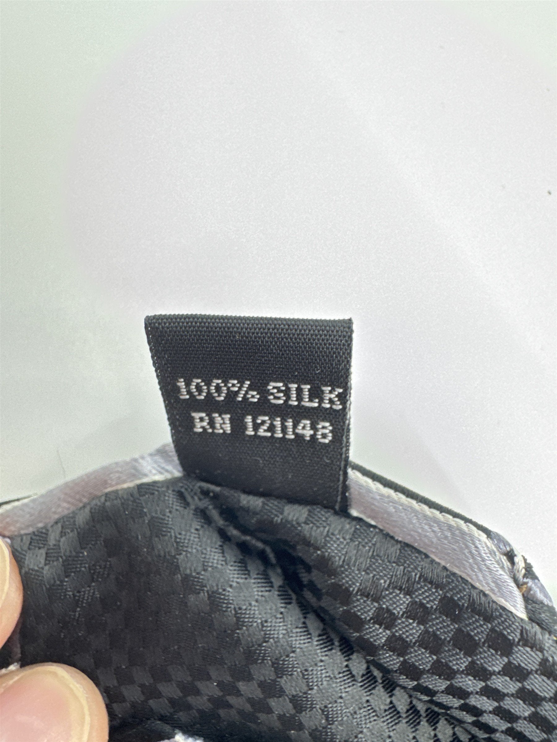 Sean John Black and Grey Striped Men's Neck Tie