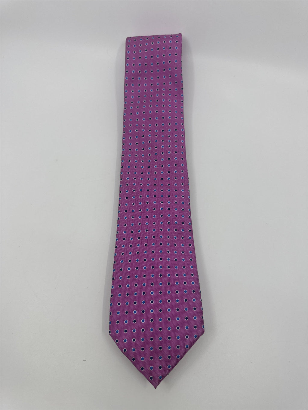 Dockers Pink Men's Neck Tie W/ Blue Circles