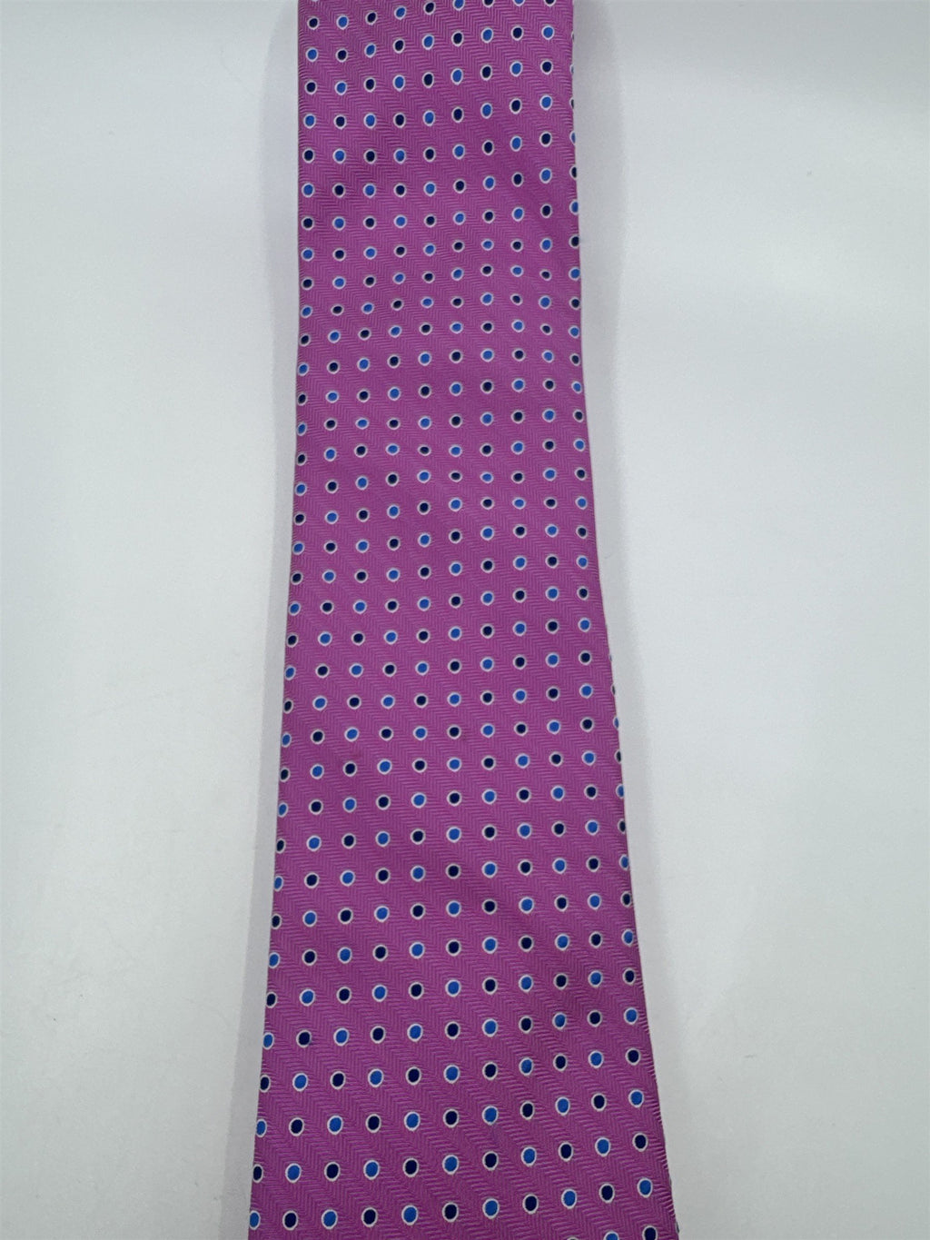 Dockers Pink Men's Neck Tie W/ Blue Circles