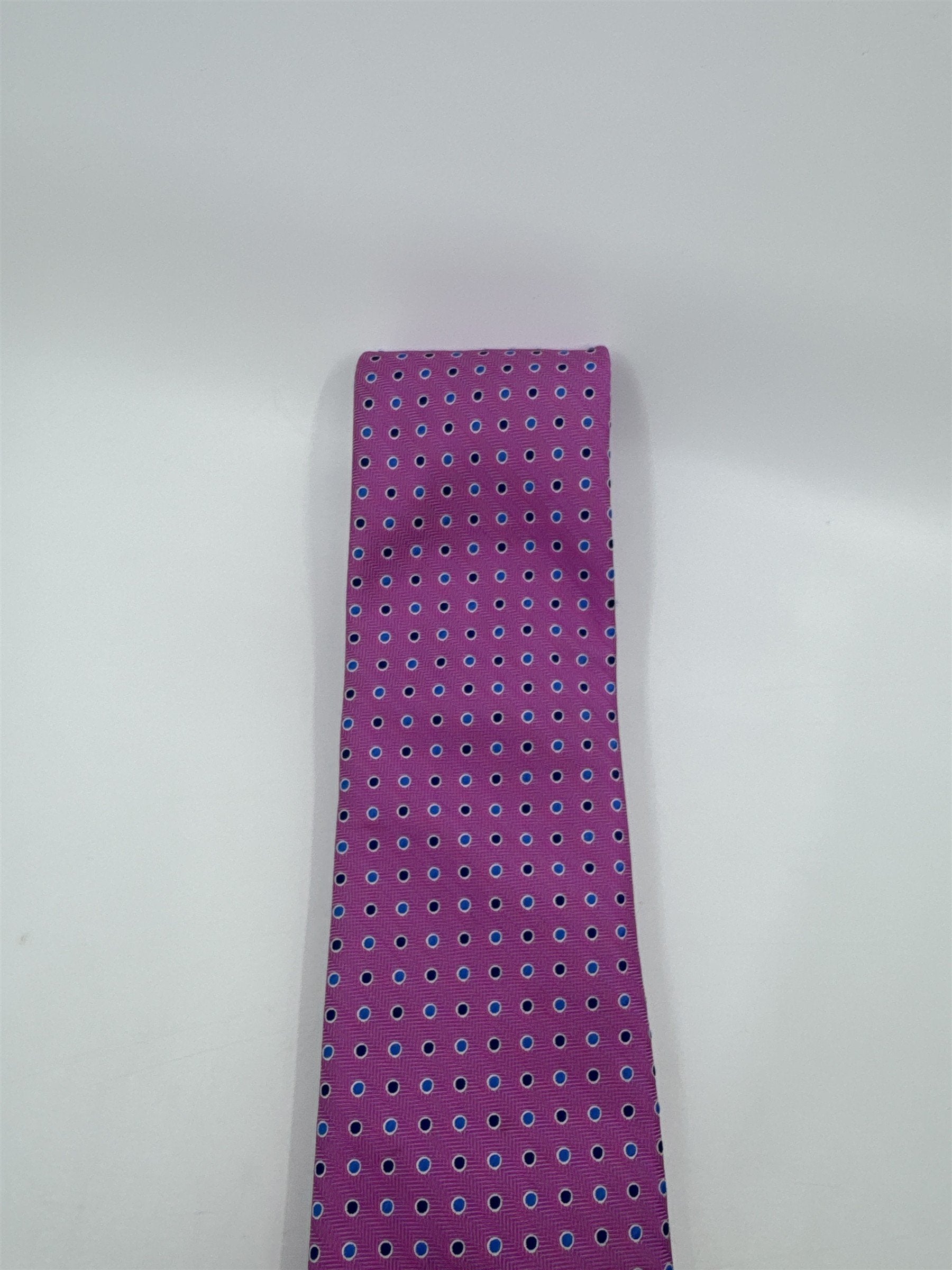 Dockers Pink Men's Neck Tie W/ Blue Circles