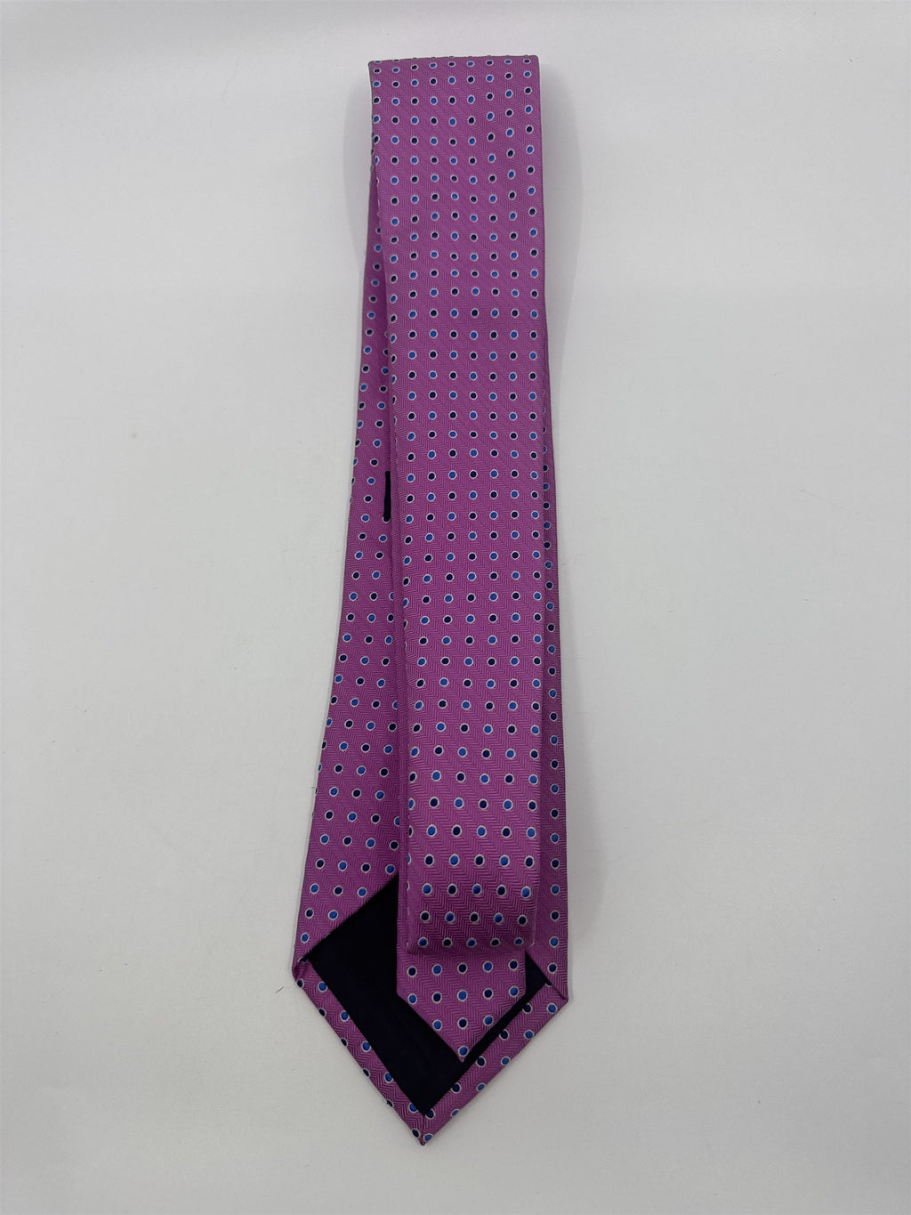 Dockers Pink Men's Neck Tie W/ Blue Circles