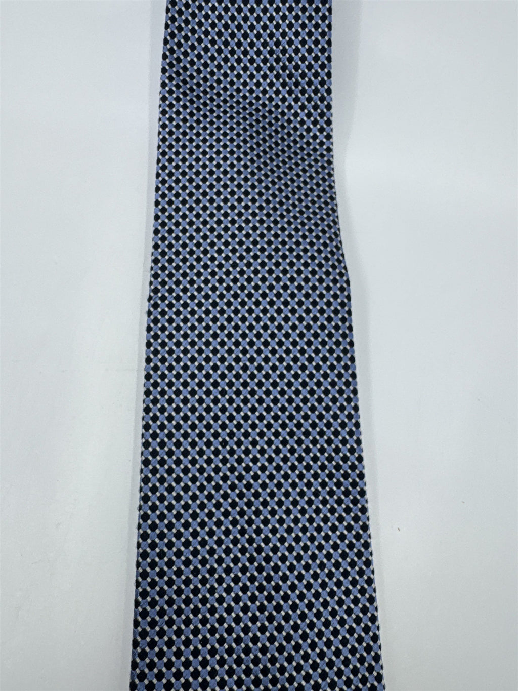 Blue And Black Square Pattern Jos. A. Bank Men's Neck Tie