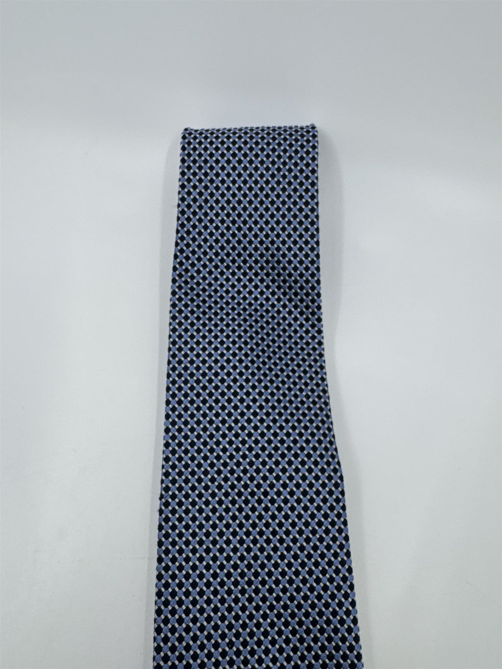Blue And Black Square Pattern Jos. A. Bank Men's Neck Tie
