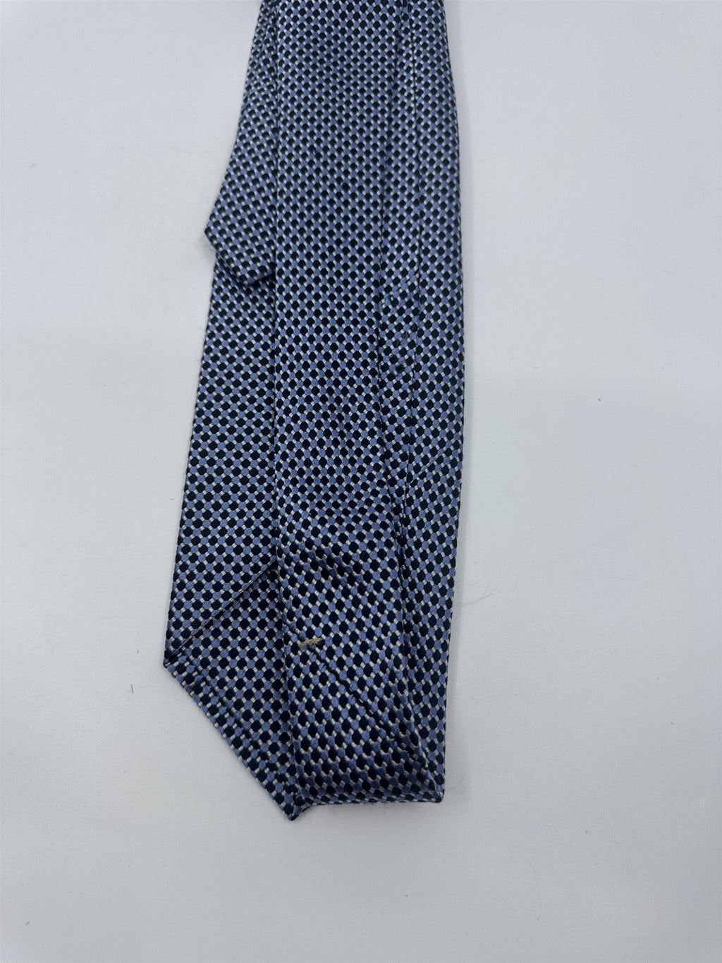 Blue And Black Square Pattern Jos. A. Bank Men's Neck Tie