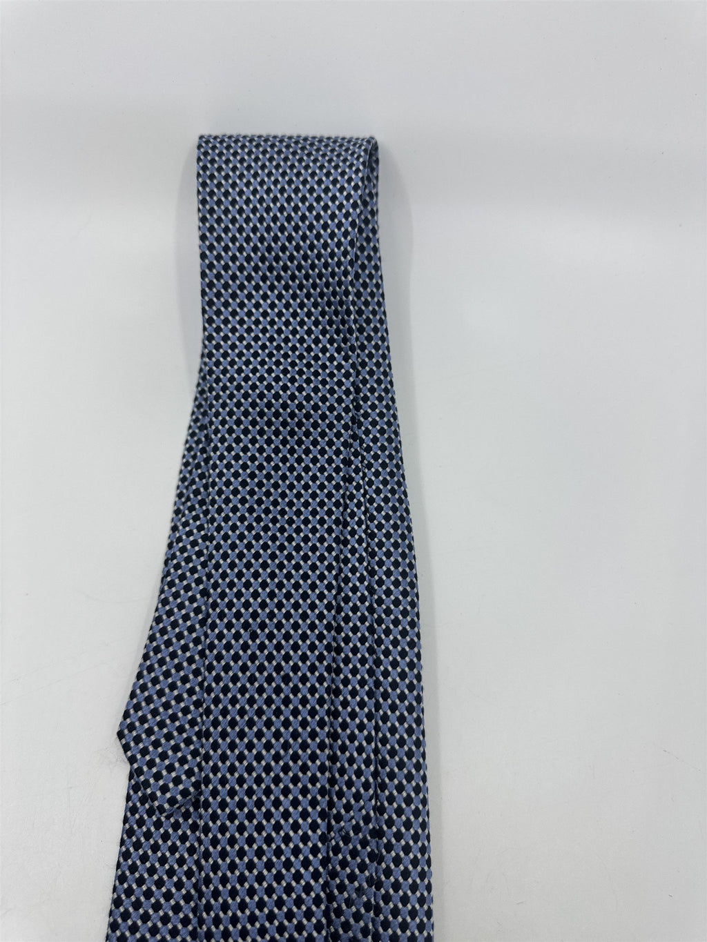 Blue And Black Square Pattern Jos. A. Bank Men's Neck Tie