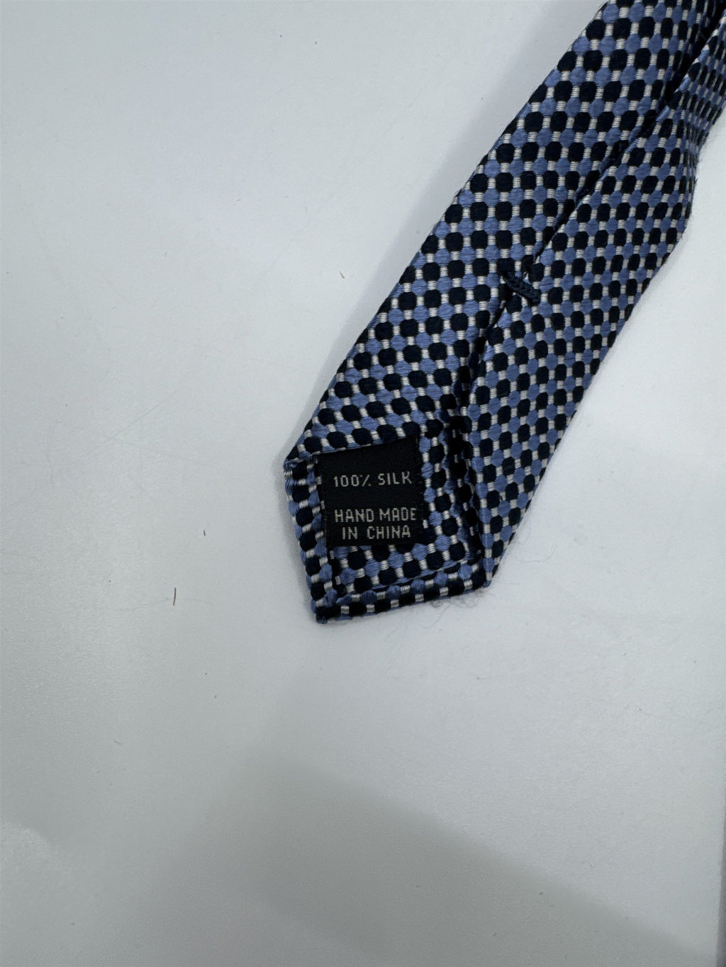 Blue And Black Square Pattern Jos. A. Bank Men's Neck Tie