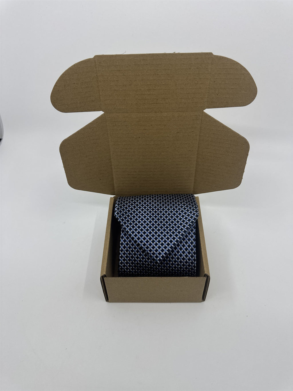 Blue And Black Square Pattern Jos. A. Bank Men's Neck Tie