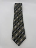Green, Gold and Black Striped Van Heusen Men's Neck Tie