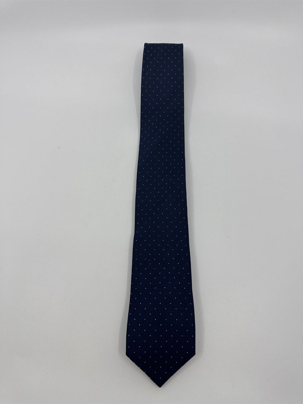 J.Crew The Silk Tie Blue Men's Neck Tie W/ White Dots