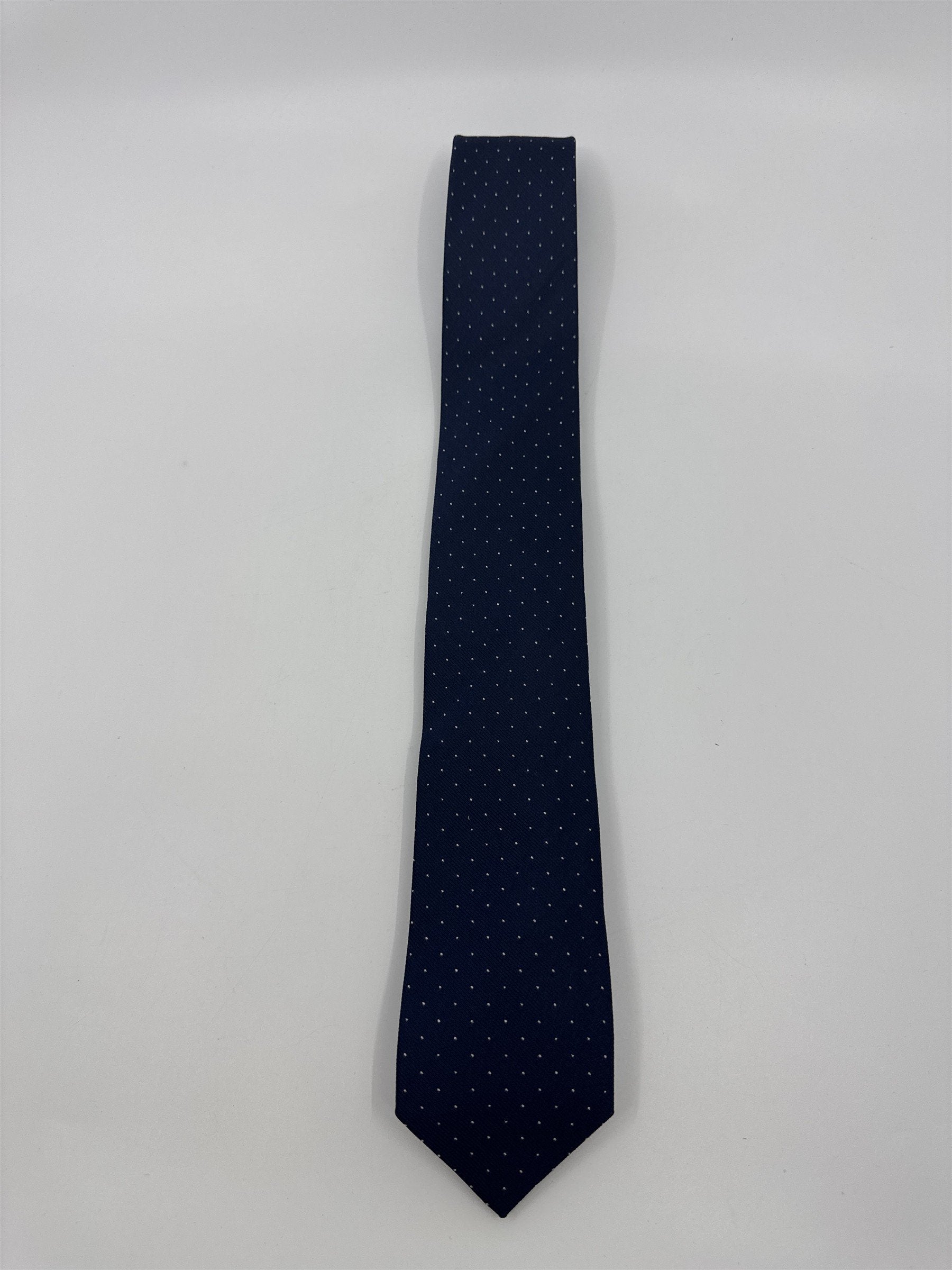 J.Crew The Silk Tie Blue Men's Neck Tie W/ White Dots