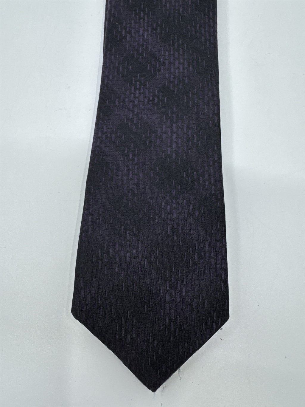 Marc Anthony Black And Purple Men's Neck Tie