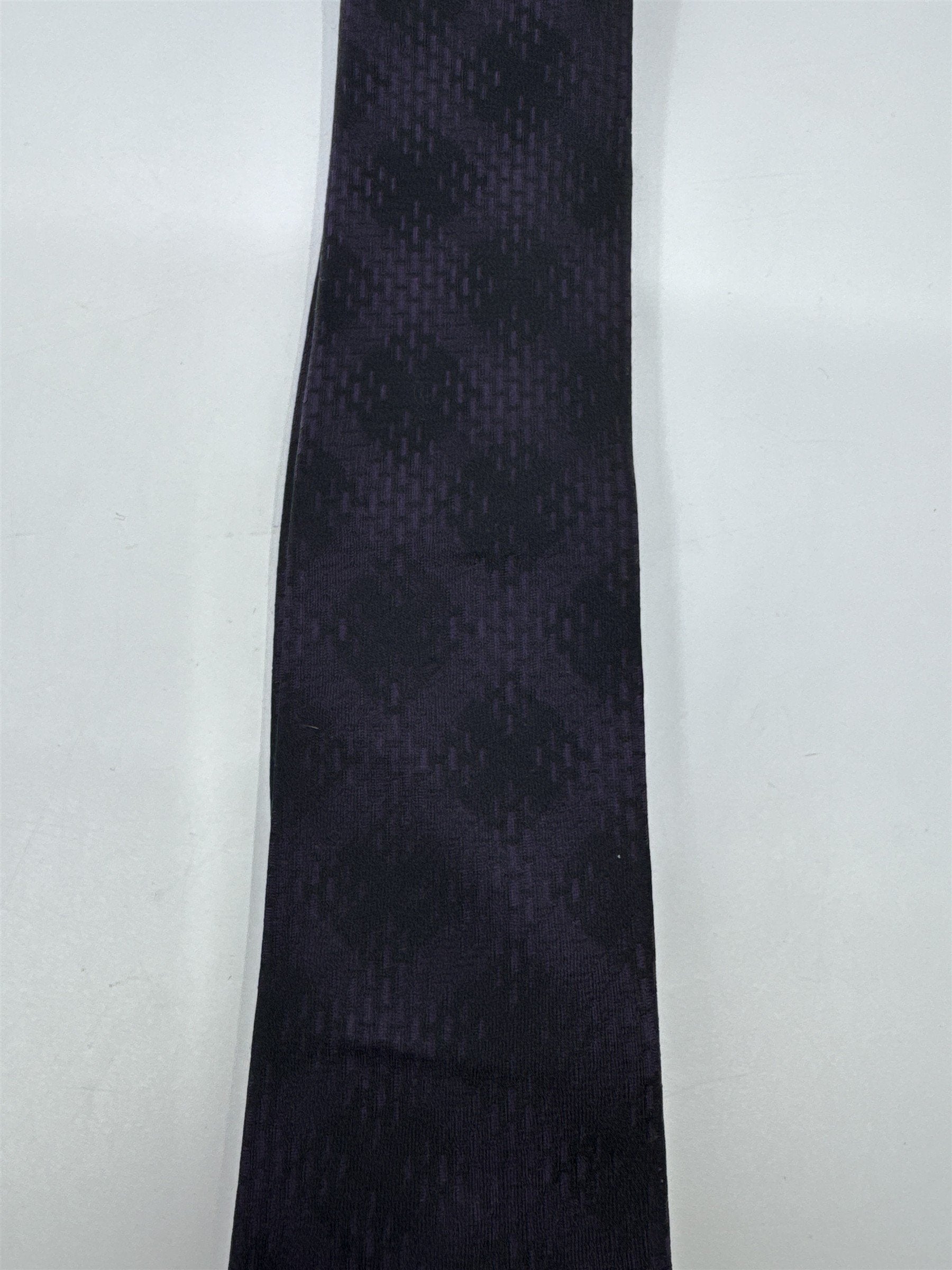 Marc Anthony Black And Purple Men's Neck Tie