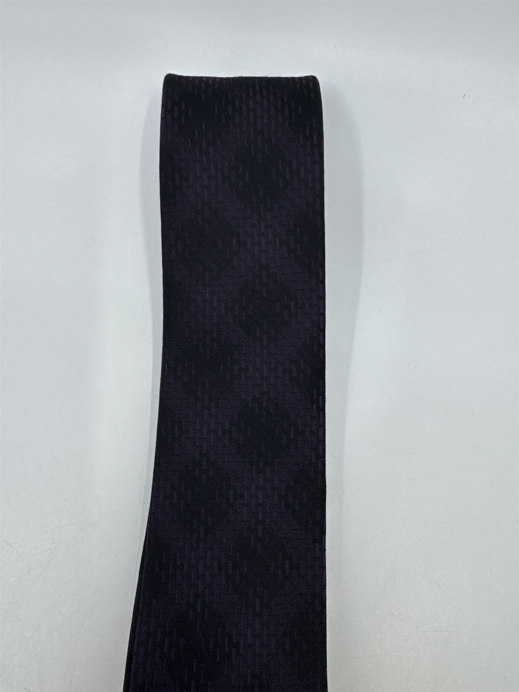 Marc Anthony Black And Purple Men's Neck Tie