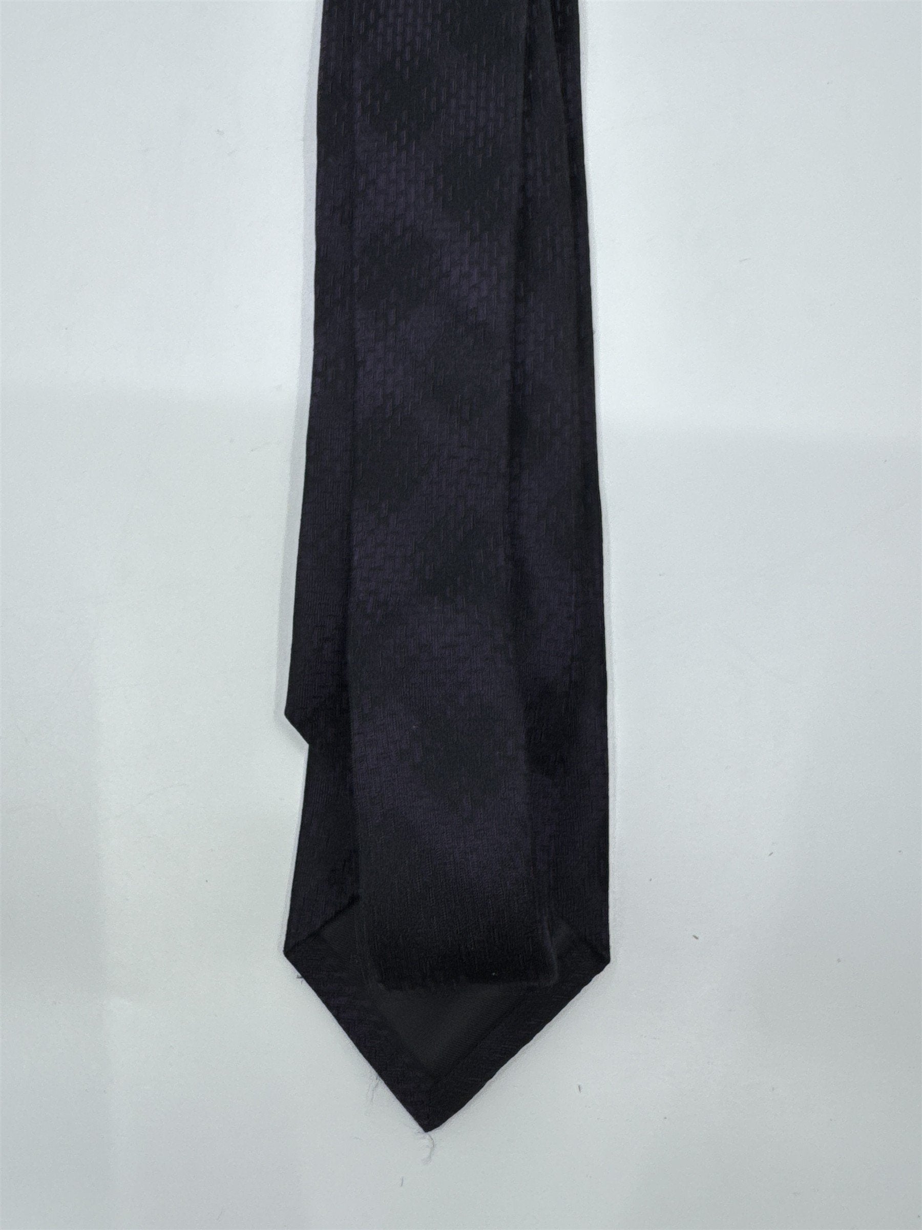 Marc Anthony Black And Purple Men's Neck Tie