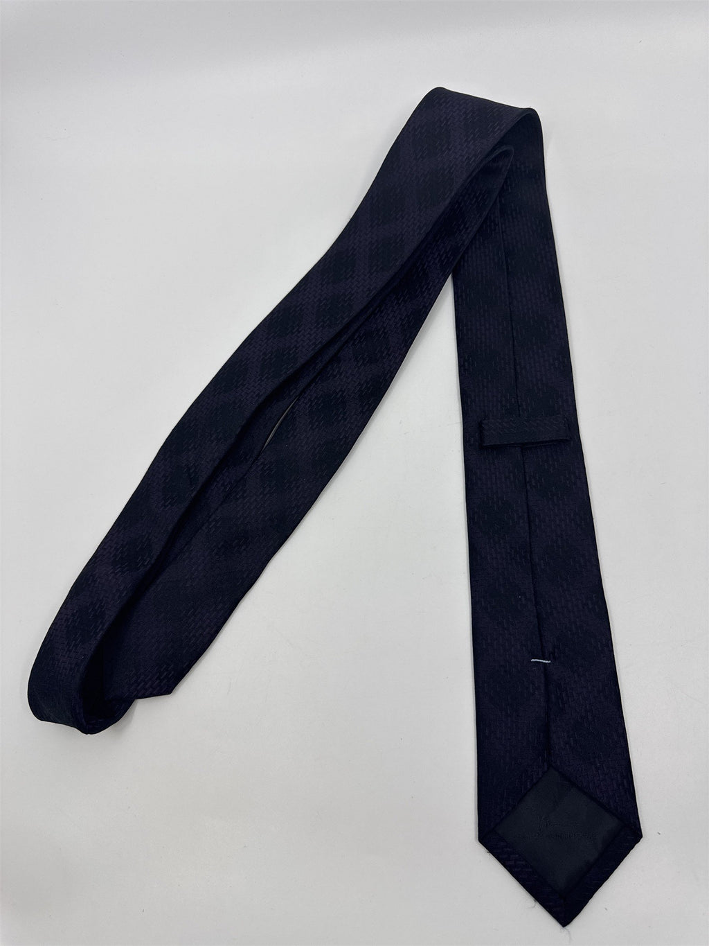 Marc Anthony Black And Purple Men's Neck Tie