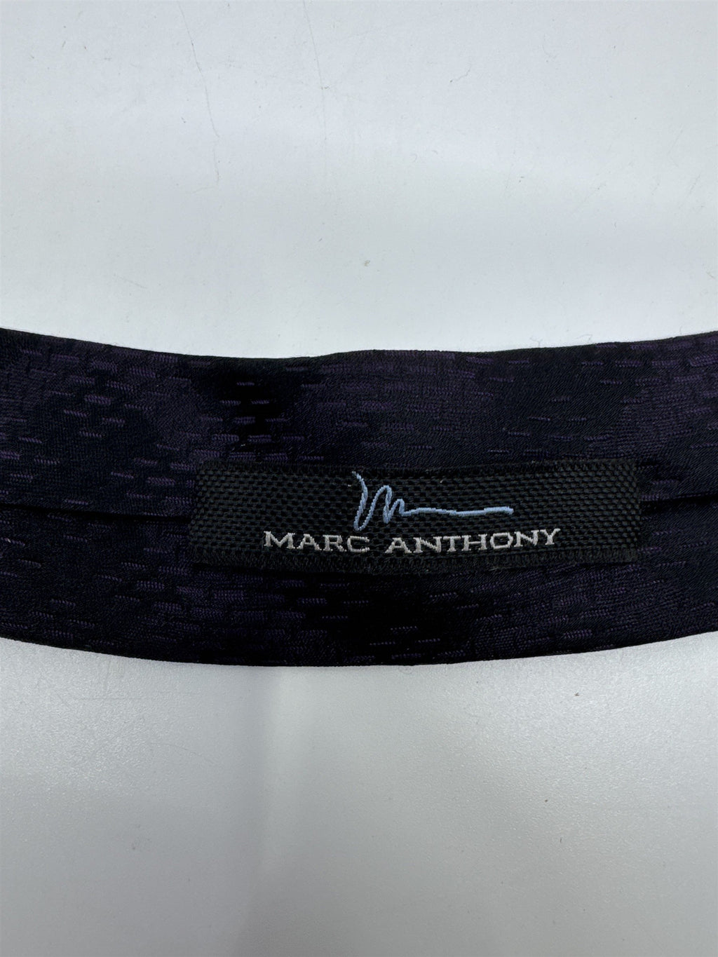 Marc Anthony Black And Purple Men's Neck Tie