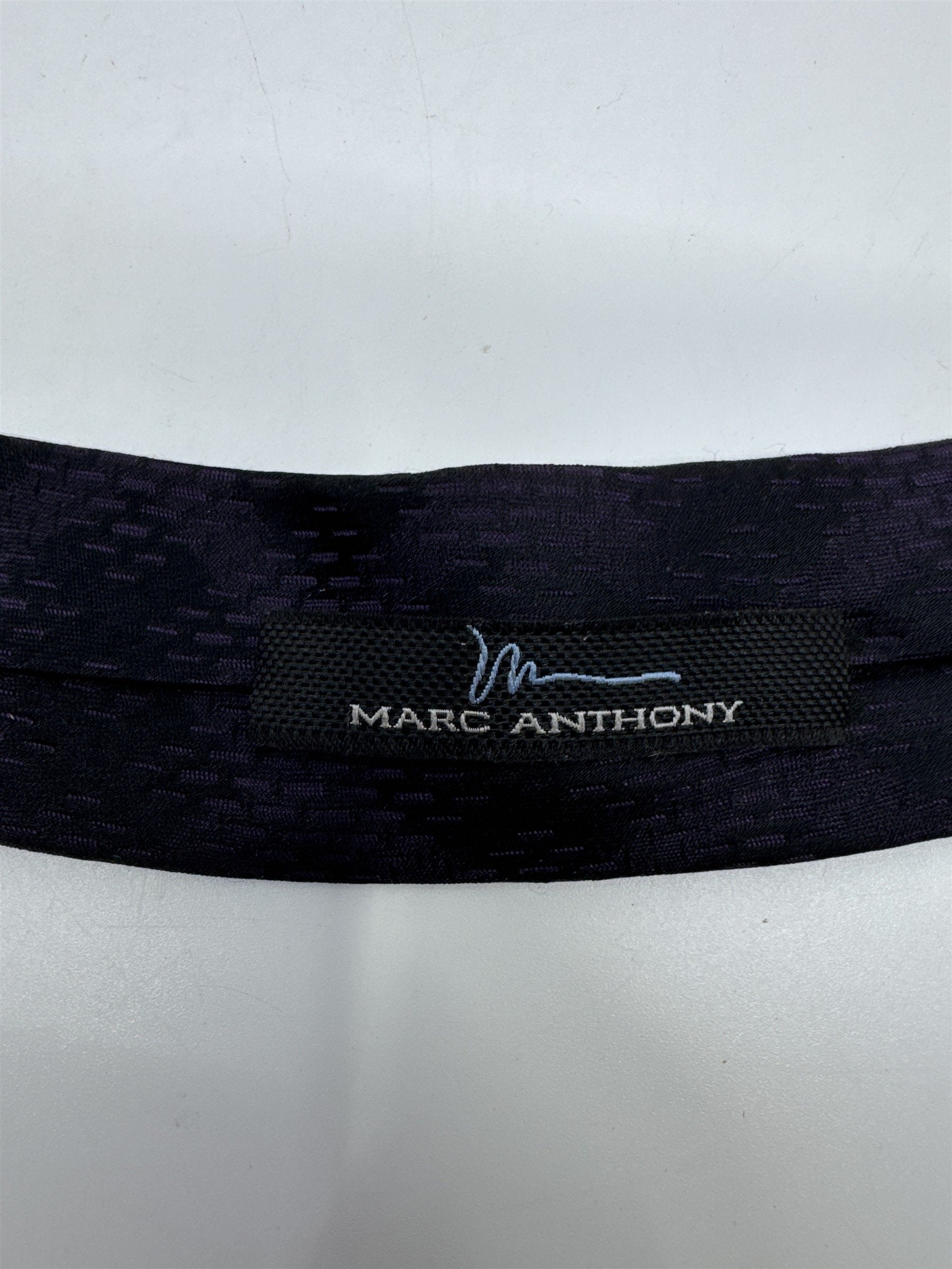 Marc Anthony Black And Purple Men's Neck Tie