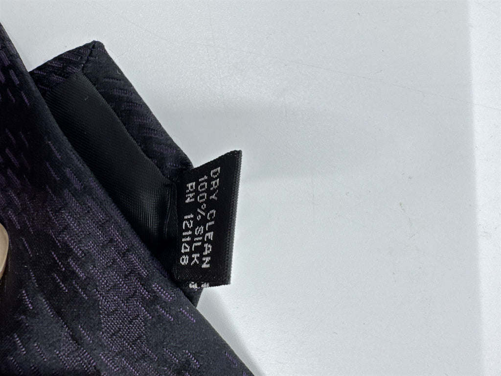 Marc Anthony Black And Purple Men's Neck Tie