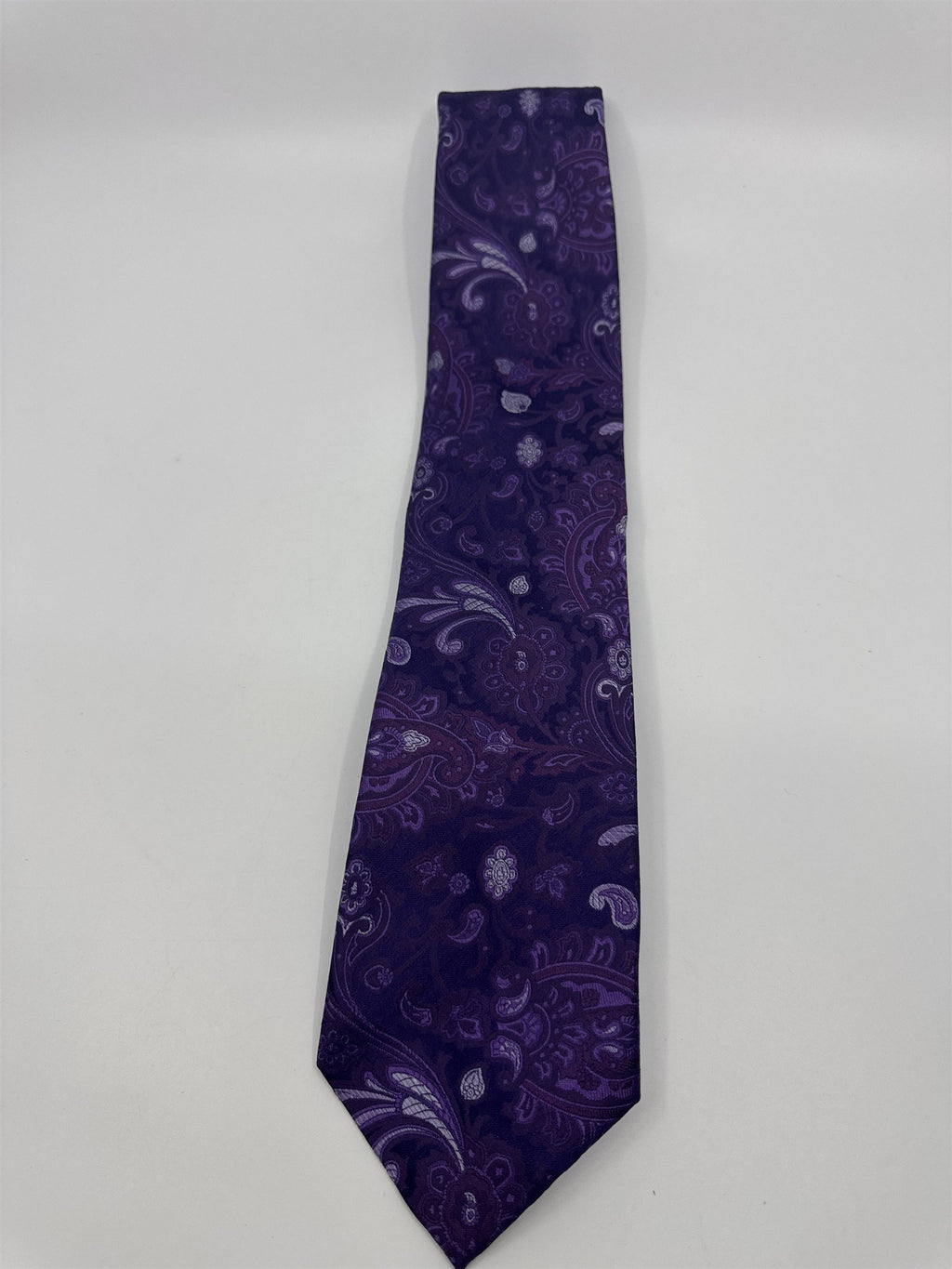 Sean John Purple Paisley Pattern Men's Neck Tie