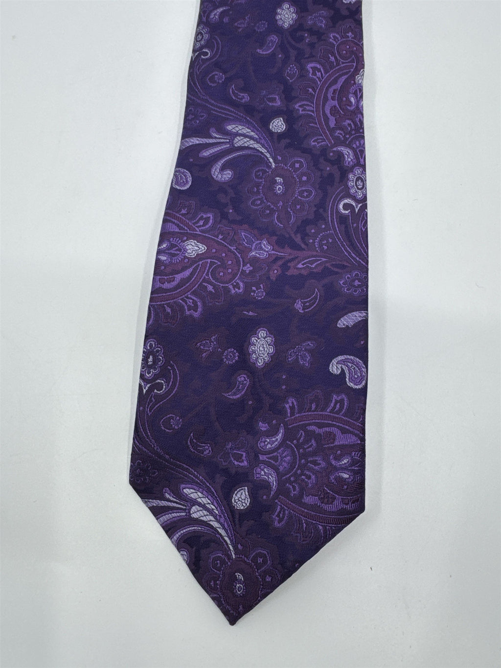 Sean John Purple Paisley Pattern Men's Neck Tie
