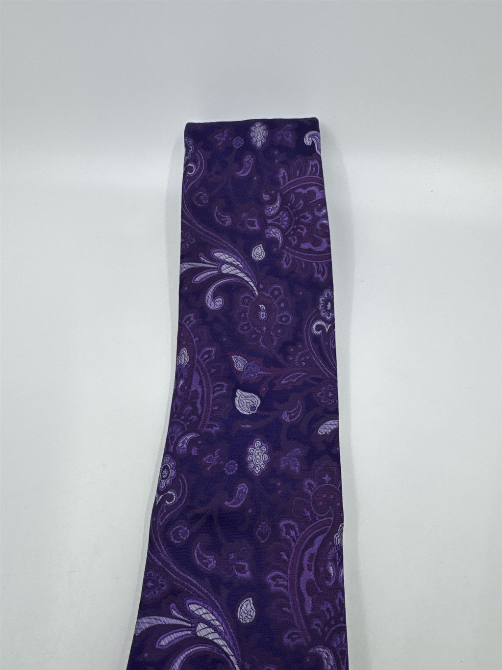 Sean John Purple Paisley Pattern Men's Neck Tie