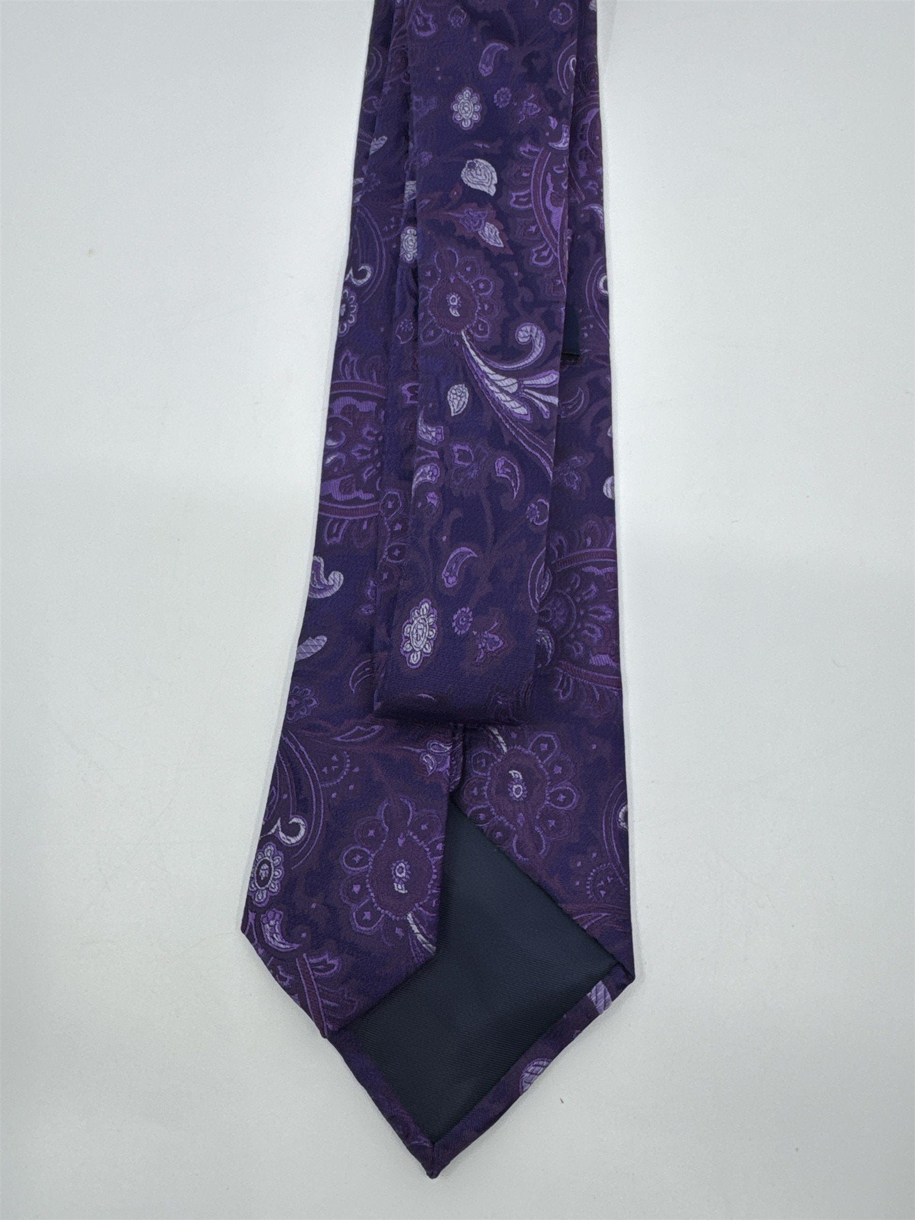 Sean John Purple Paisley Pattern Men's Neck Tie