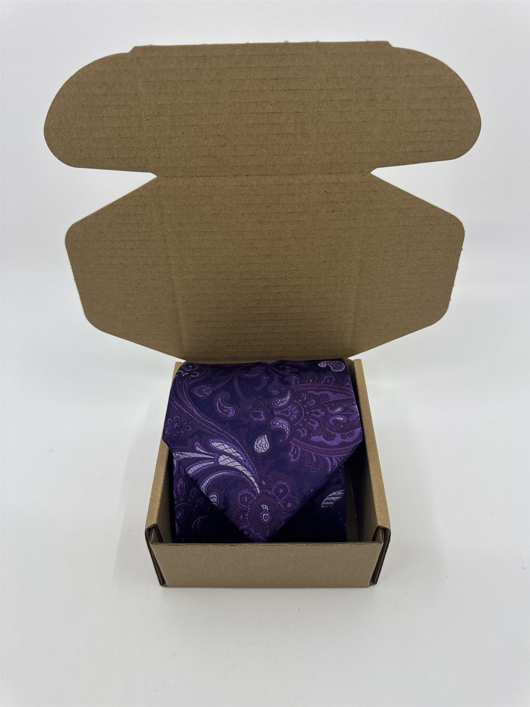 Sean John Purple Paisley Pattern Men's Neck Tie