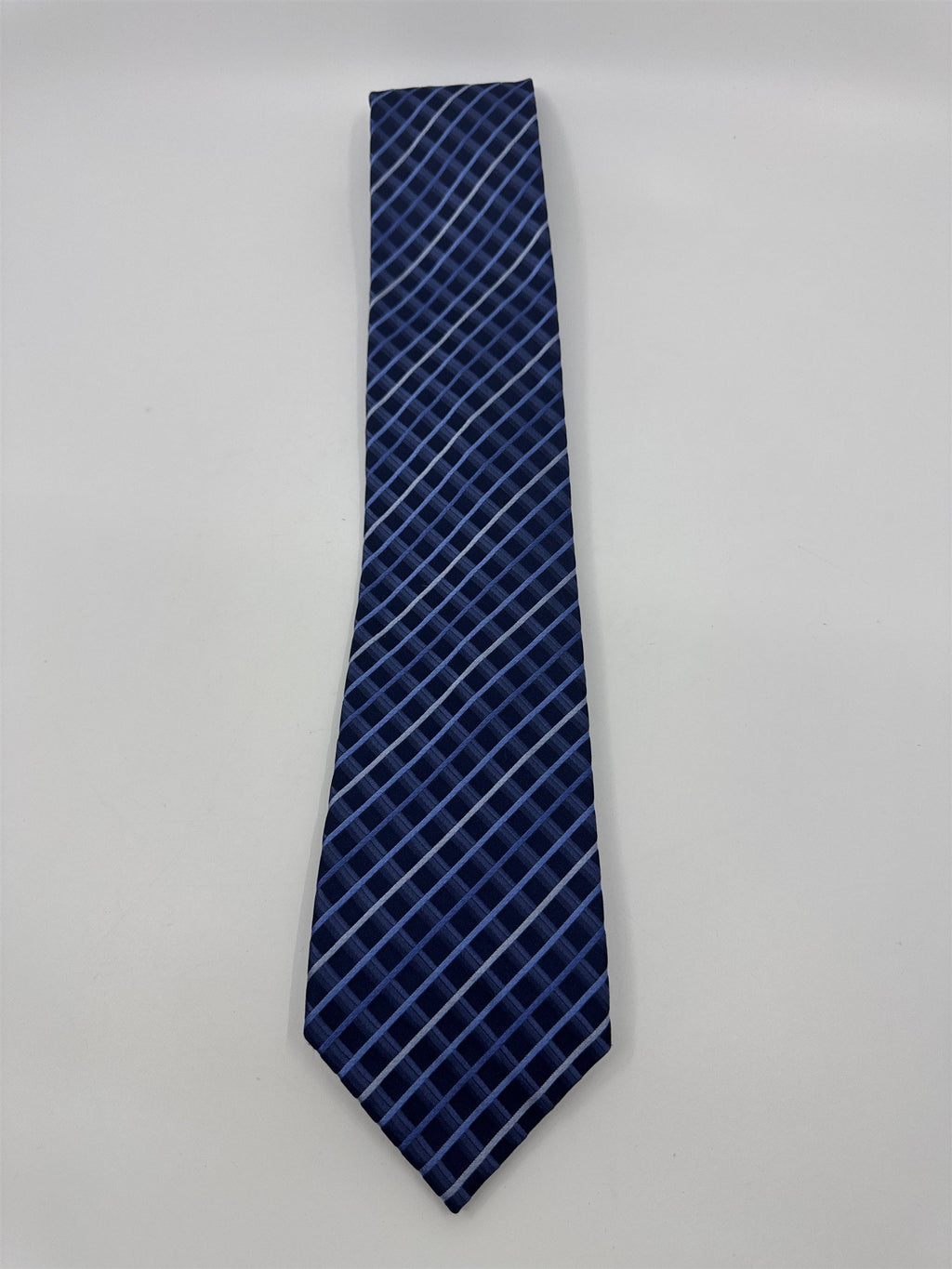Kenneth Cole Reaction Blue Striped Men's Neck Tie