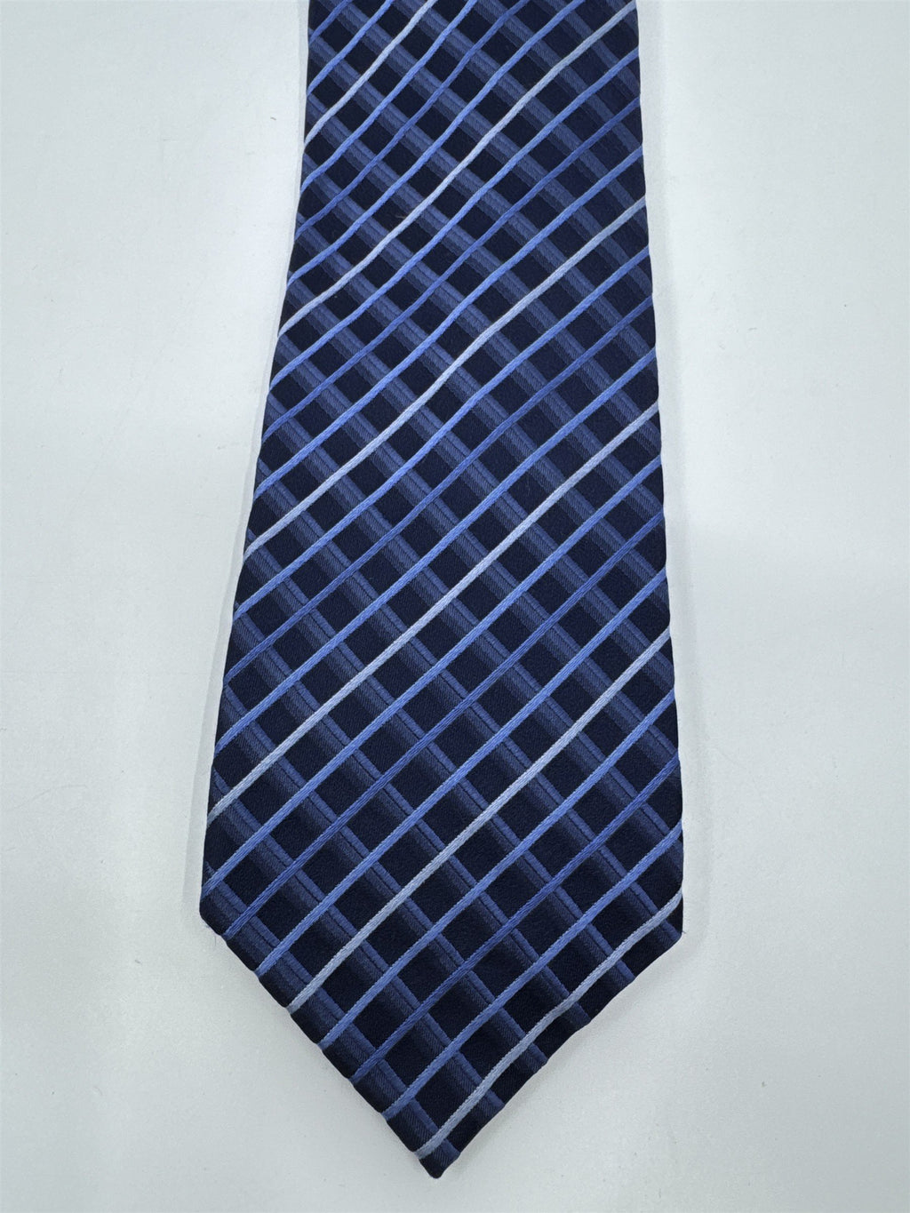 Kenneth Cole Reaction Blue Striped Men's Neck Tie