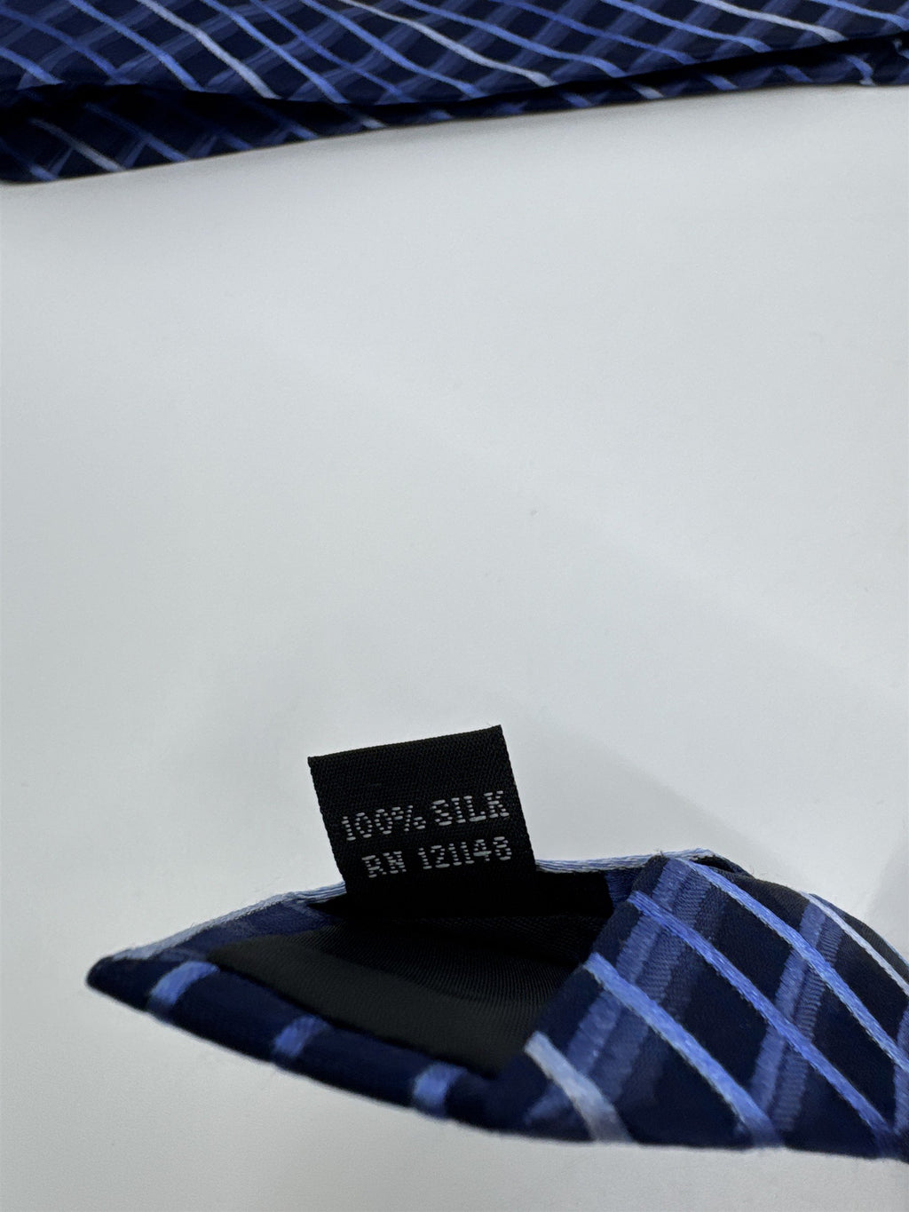 Kenneth Cole Reaction Blue Striped Men's Neck Tie