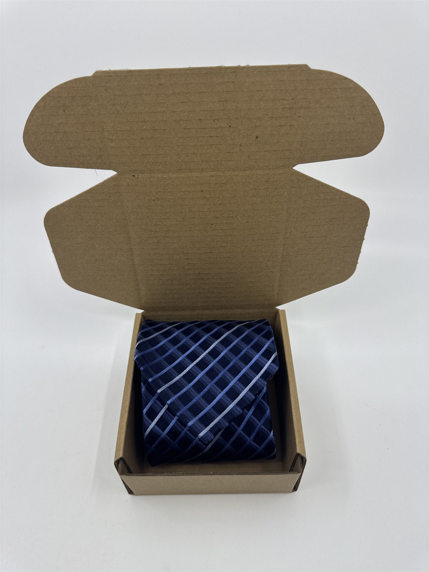 Kenneth Cole Reaction Blue Striped Men's Neck Tie