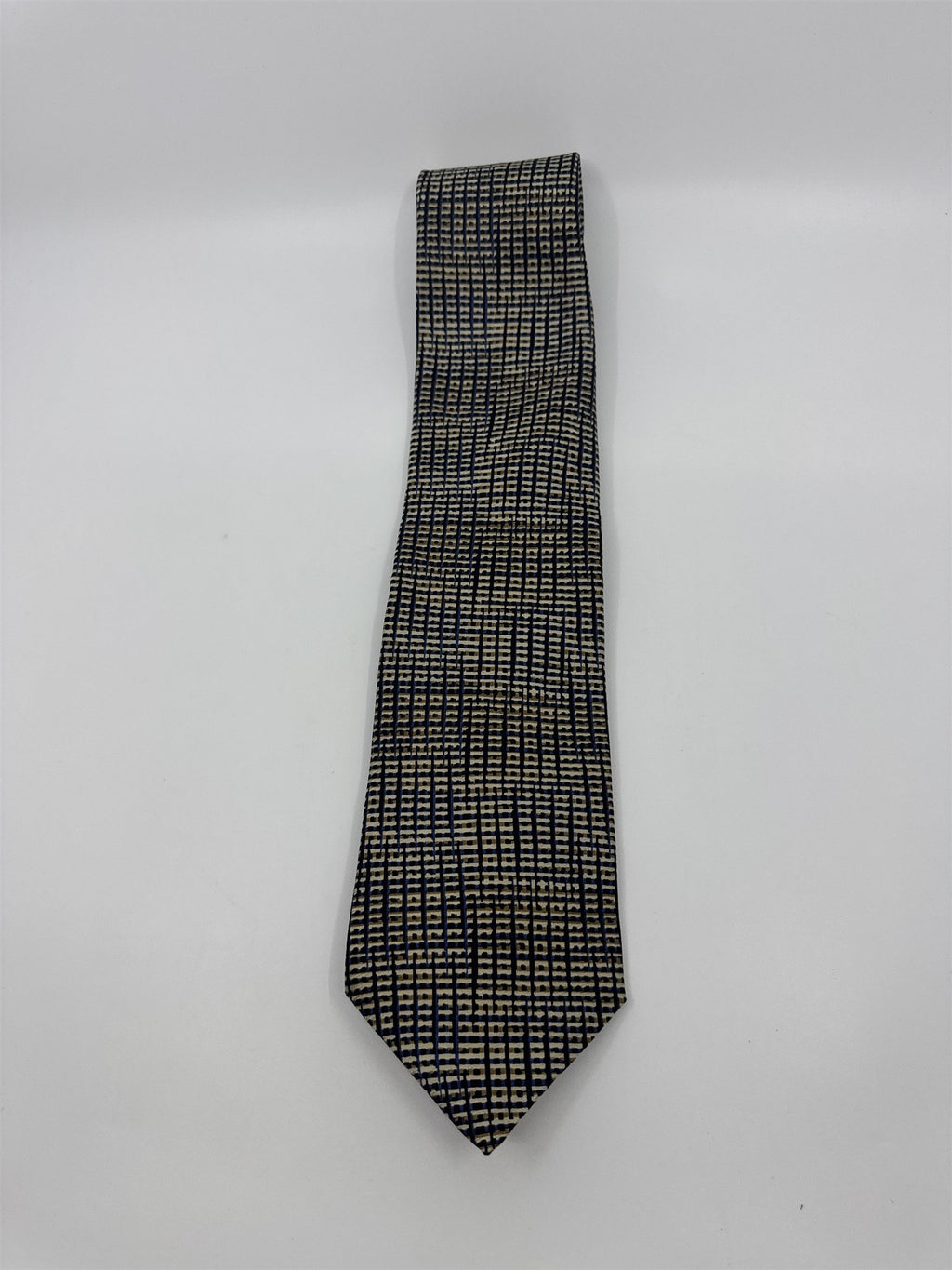 Jhane Barnes Gold, Black And Blue Men's Neck Tie