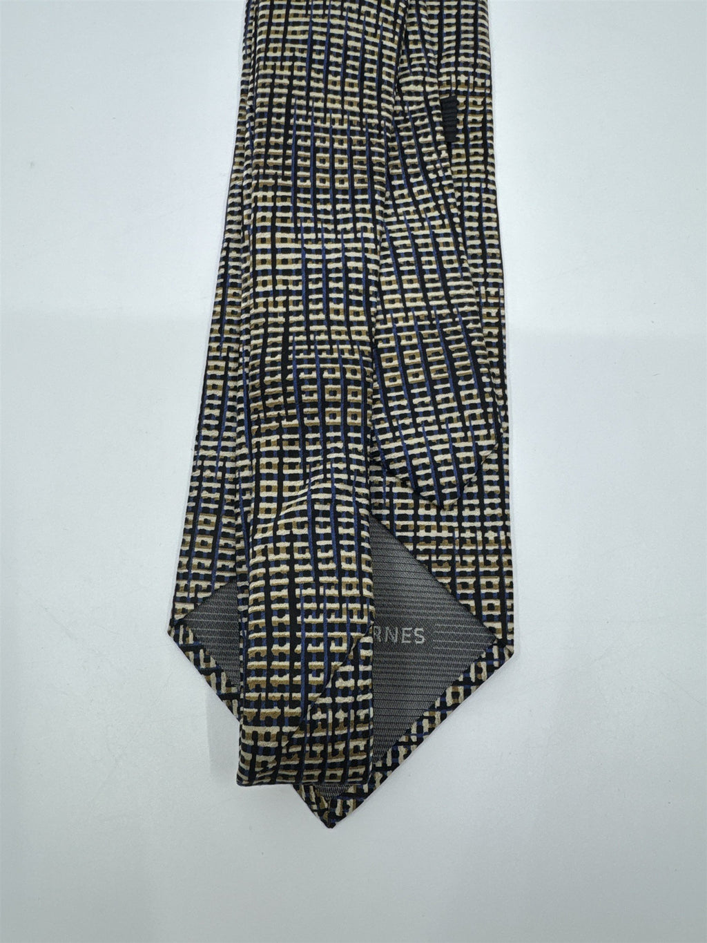 Jhane Barnes Gold, Black And Blue Men's Neck Tie